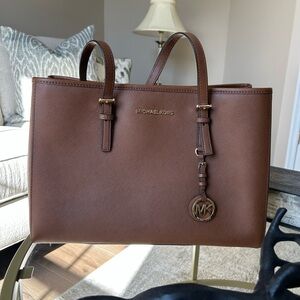 Michael Kors Brown Saffiano Leather Tote